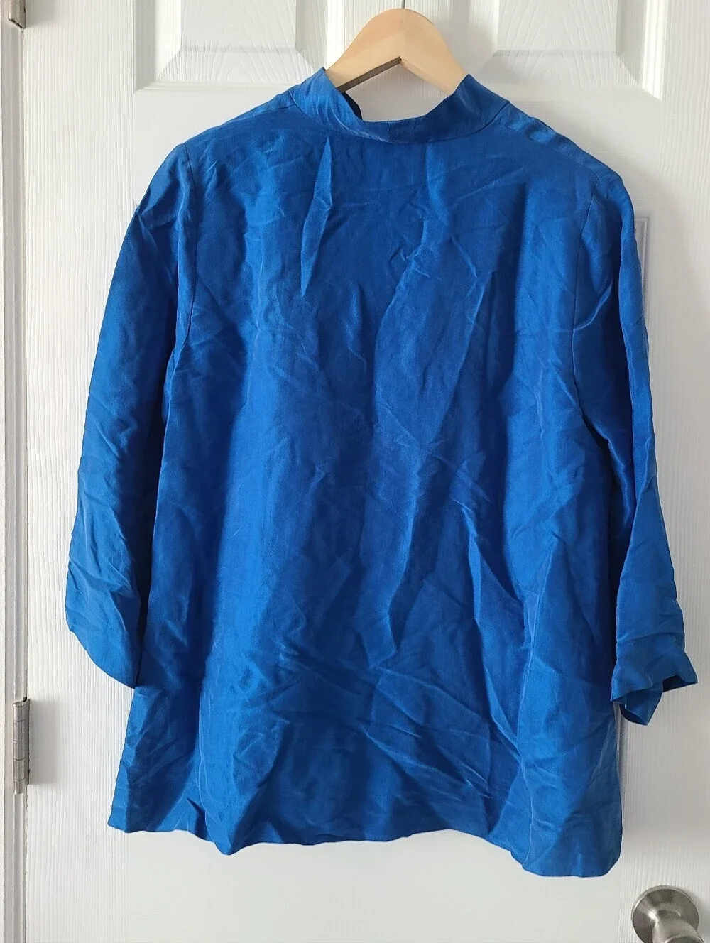 Eileen Fisher Silk Dupioni Top